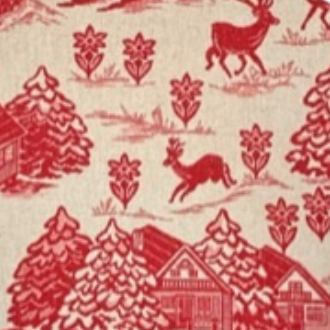 Rote Winterlandschaft