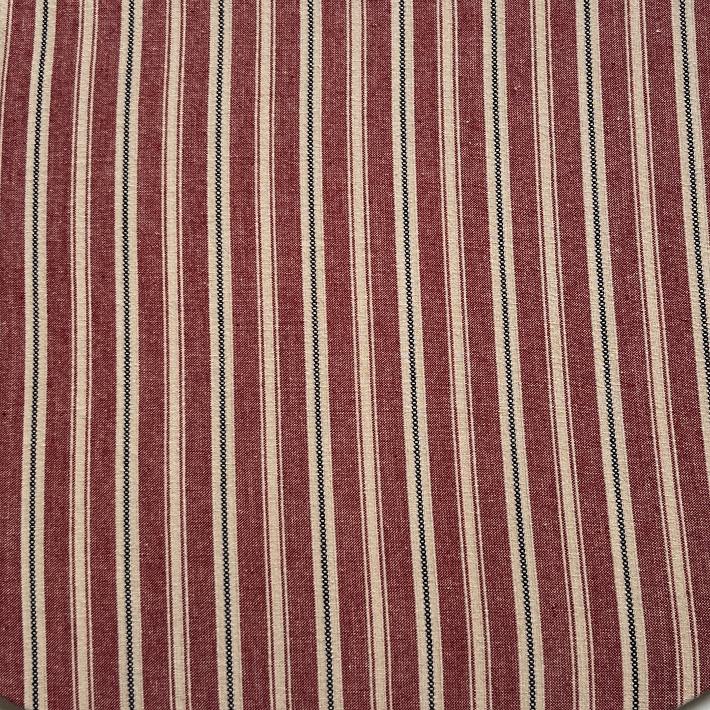 Abnehmbarer Bezug für Tischsets - Stripes Dunkelrot/Beige/Grau