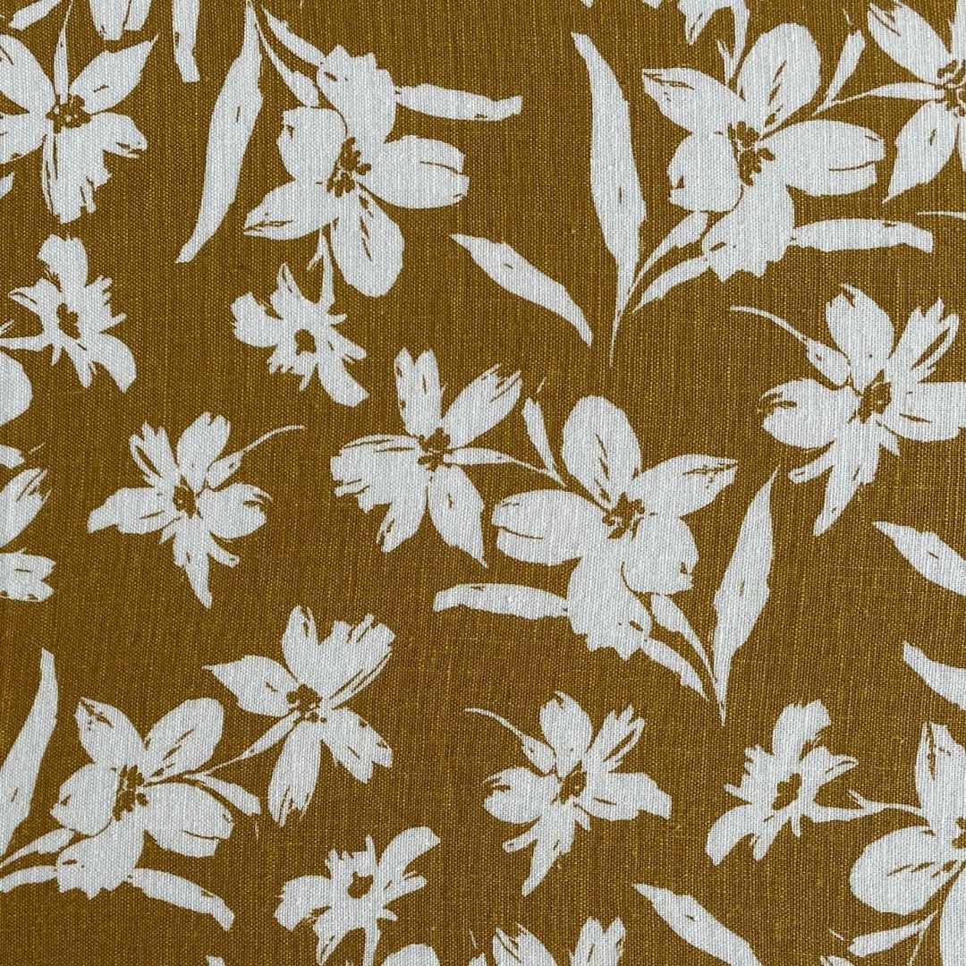 Abnehmbarer Bezug für Tischset - Fleurs Safran