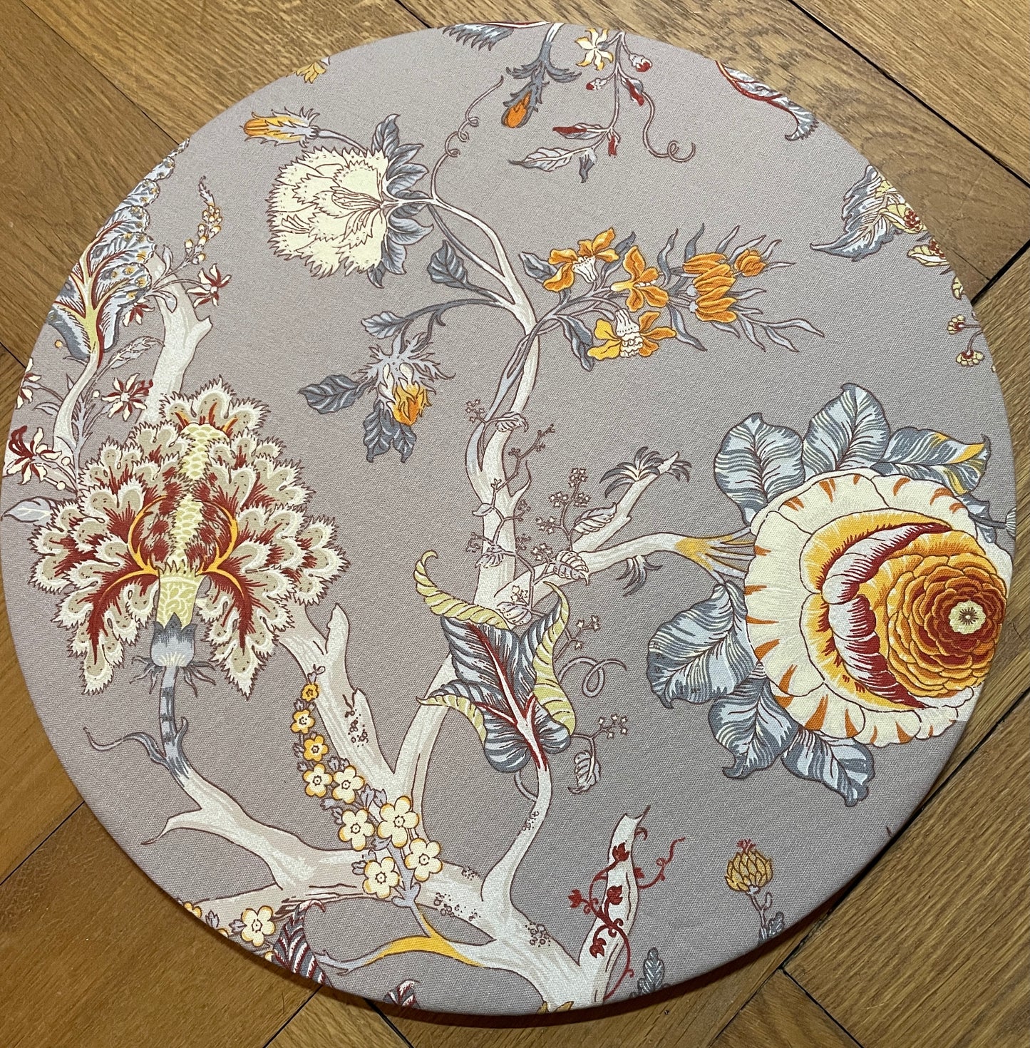 Abnehmbarer Bezug für Tischsets - greige/orange