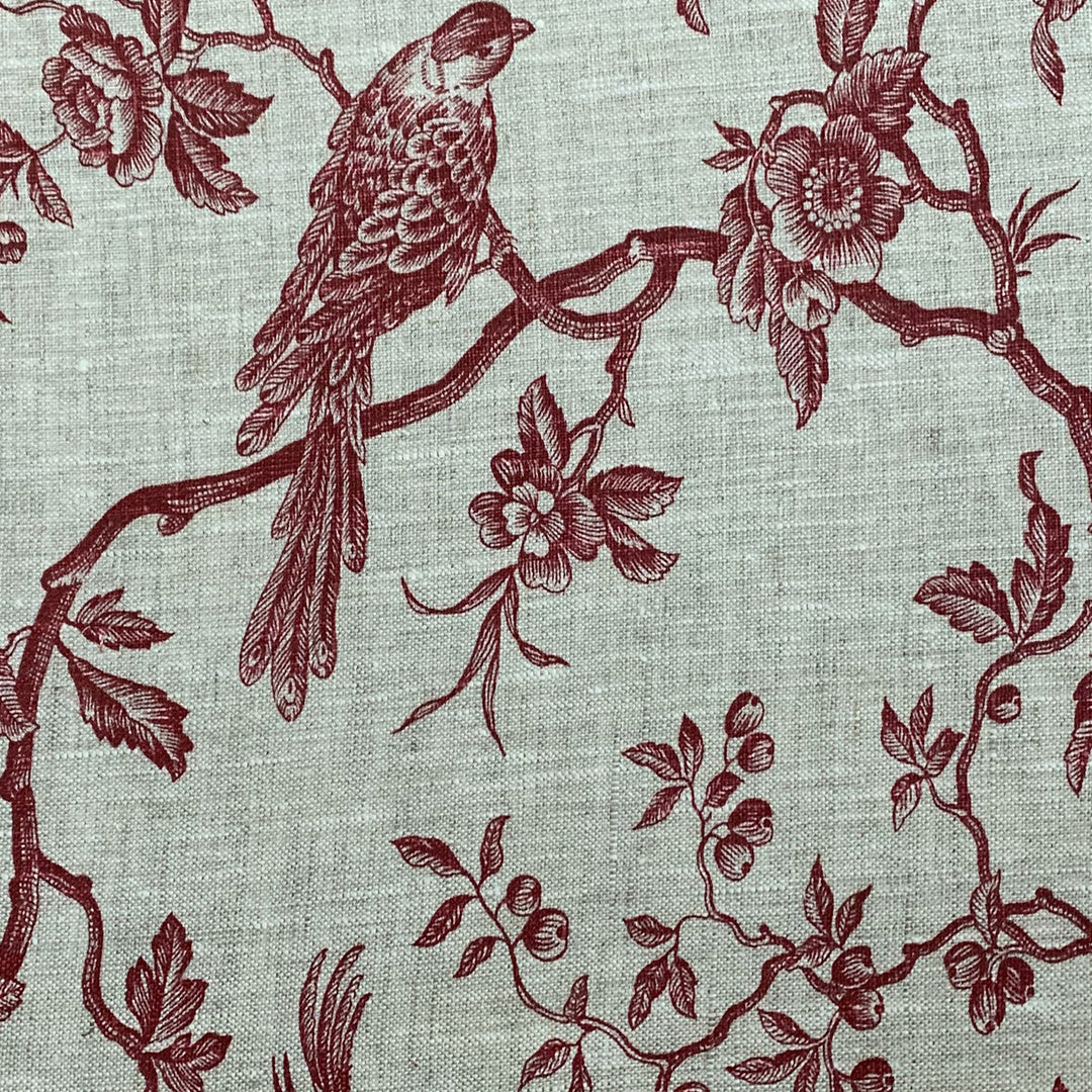 Abnehmbarer Bezug für Tischset - Vogel rot