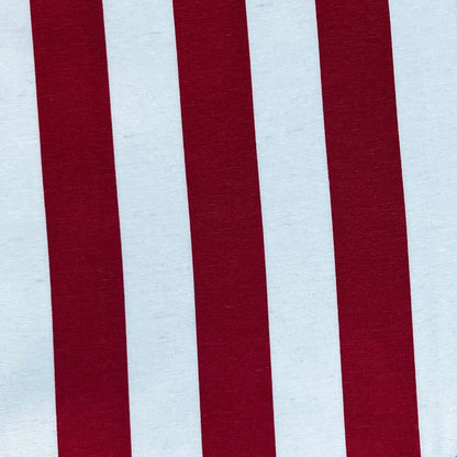 Abnehmbarer Bezug für Tischset - Stripes rot -weiß