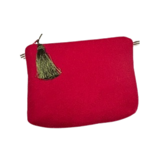 Tasche aus Loden - Rot