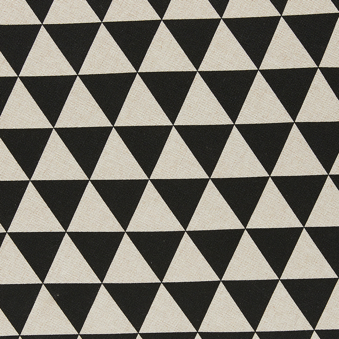 Abnehmbarer Bezug für Tischset - Geometrie Dreieck schwarz/weiß