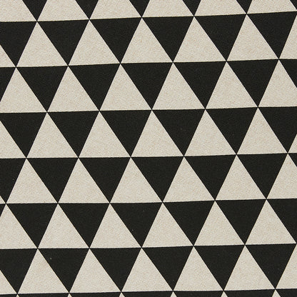 Abnehmbarer Bezug für Tischset - Geometrie Dreieck schwarz/weiß
